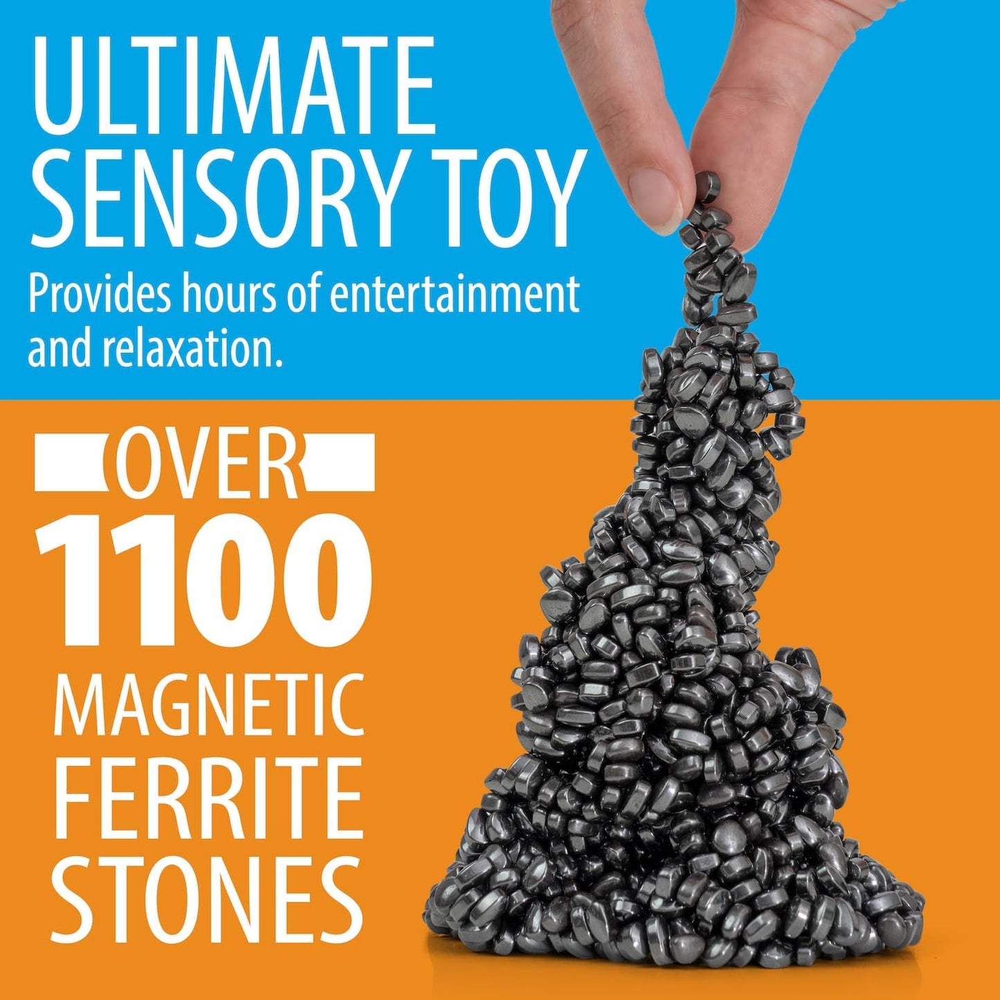 Classy Row  Magnetic Putty Pebbles 1100+ Ferrite Stones