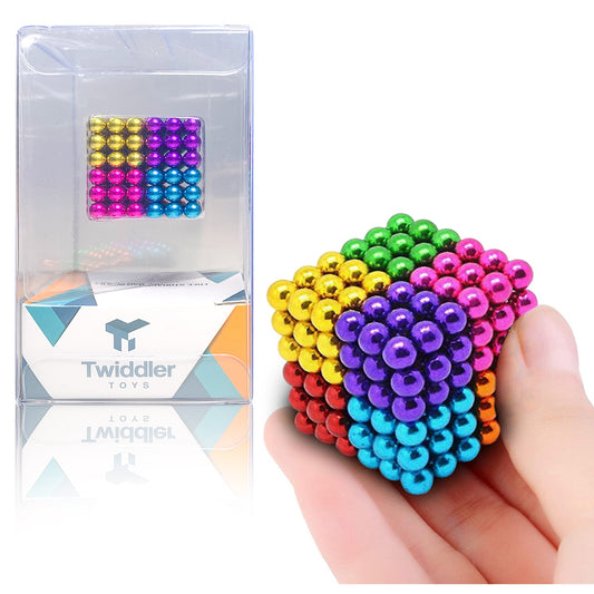 Classy Row Rainbow Magnetic Balls 5mm 216pcs with Storage Bag