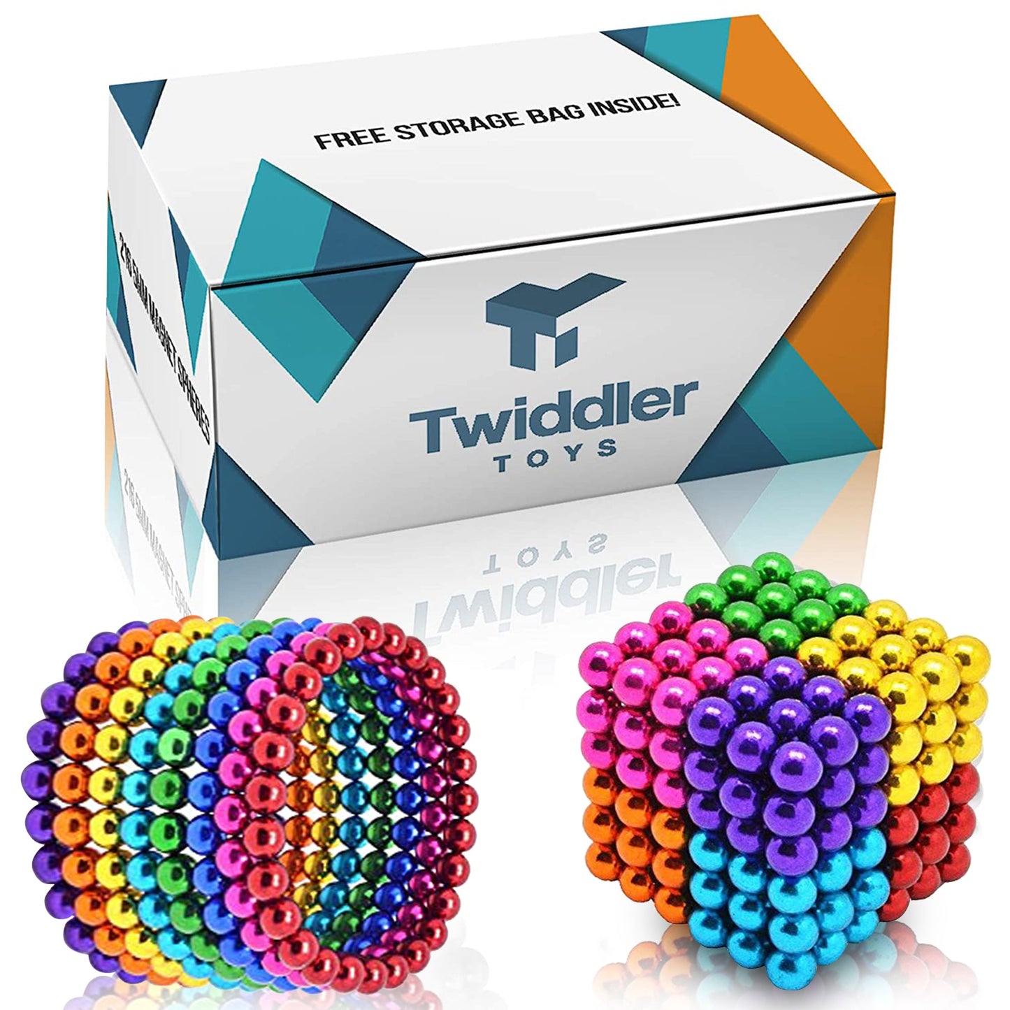 Classy Row  Bulk Rainbow Magnetic Balls 5mm