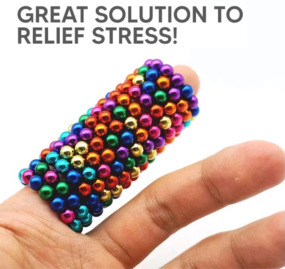 Classy Row  Bulk Rainbow Magnetic Balls 5mm